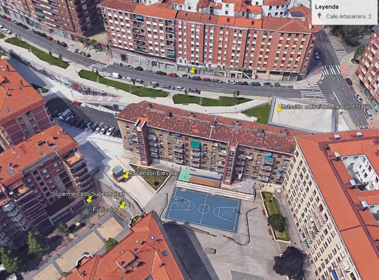 Calida Vivienda Turistica Centrica Junto Al Funicular Y Metro Lägenhet Bilbao Exteriör bild